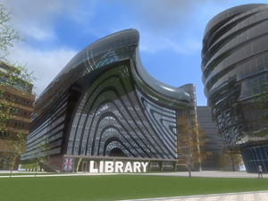 Конкурсный проект на здание Национальной библиотеки в Лондоне. Проектная организация: «АкадемСтрой». Руководитель проекта: Турецкий Б.М.; Архитектор: Губкин Р. 2015 г.