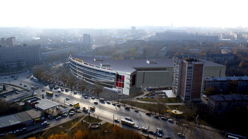 Проект торгово-развлекательного центра по ул. Танковая. Новосибирск. Проектная организация: «АкадемСтройИнвест»